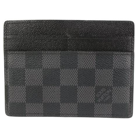 louis vuitton card holder black and grey|louis vuitton key holder wallet.